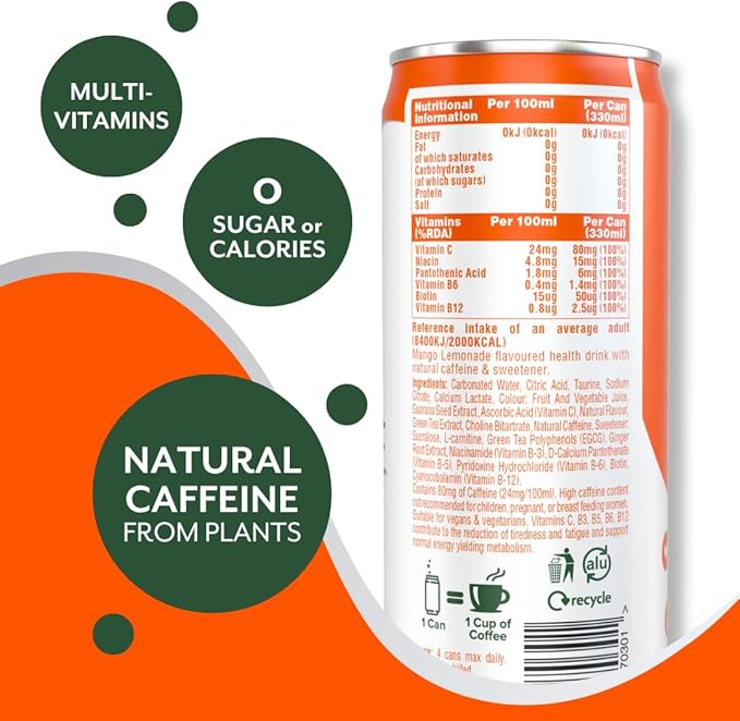 Mango Lemonade Aspire Healthy Energy Drinks