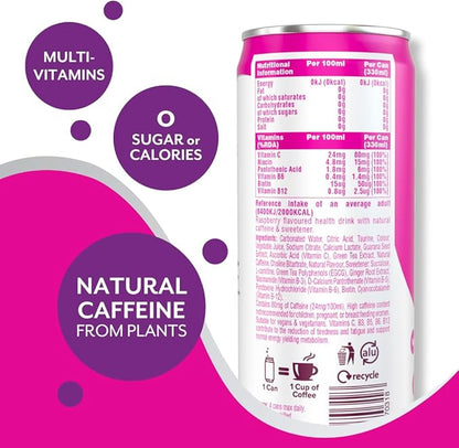 Raspberry+Acai Healthy Energy Drinks