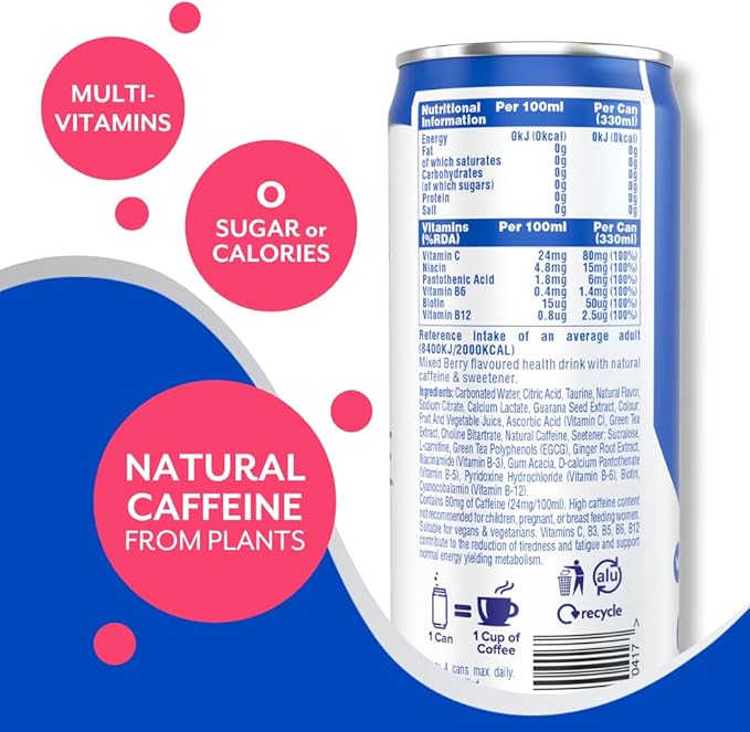 Mixed Berry Healthy Energy Drink